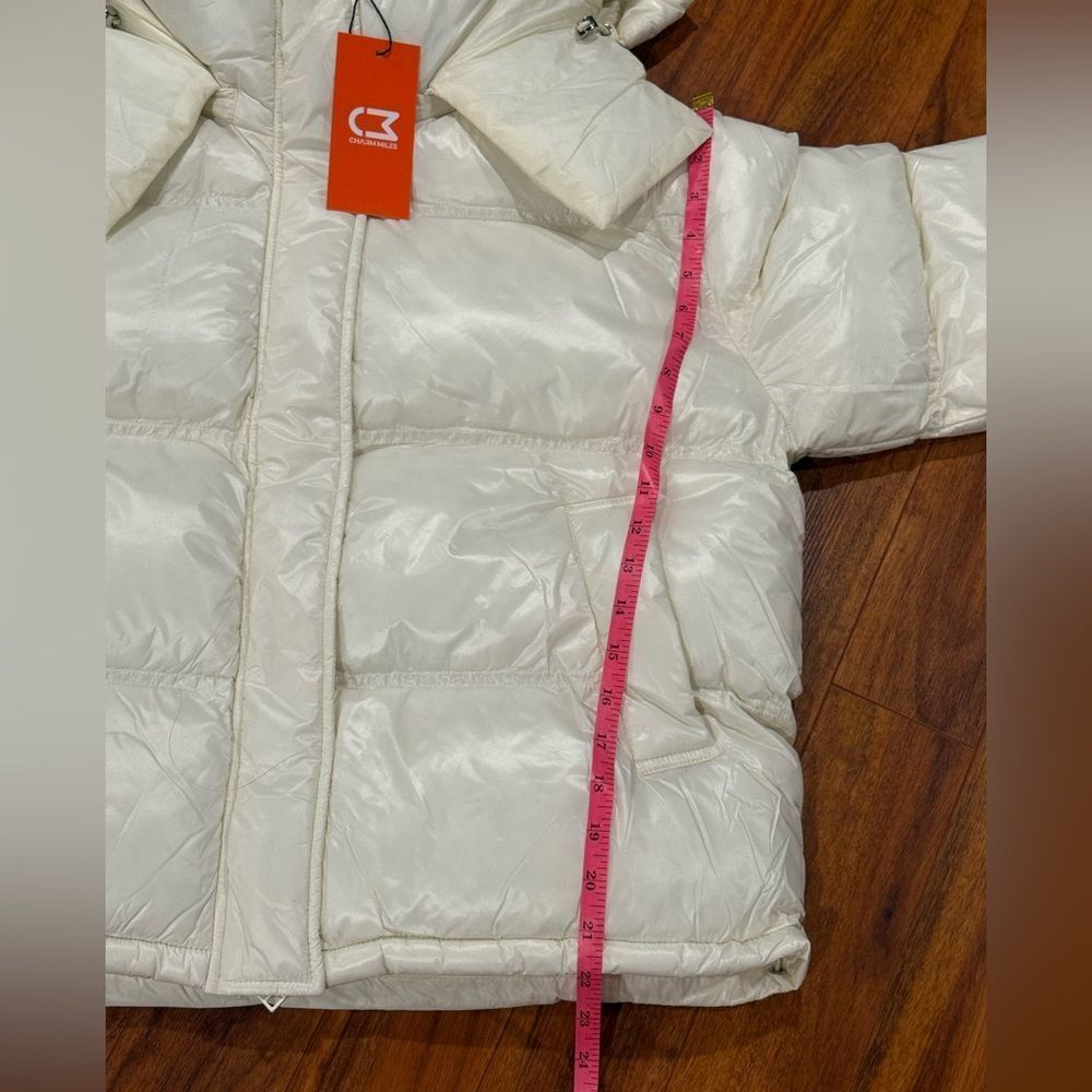 Charm Miles Women's Cream Puffer Jacket NWT - Picture 7 of 10